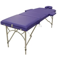 Lettino da trattamento pieghevole in alluminio Kinefis Aluminum Pro: tre sezioni, leggero e resistente, 195 x 70 cm (blu) Lettino da trattamento pieghevole in alluminio Kinefis Aluminum Pro: tre sezioni, leggero e resistente, 195 x 70 cm (blu)